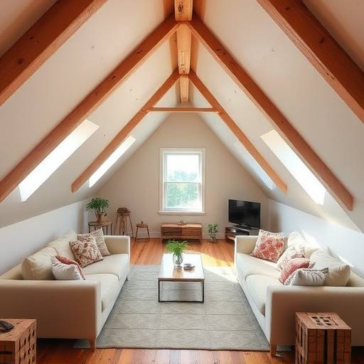 Adaptacja poddasza na pok&radic;&ge;j.