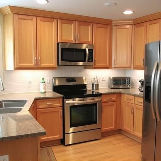 Modernizacja kuchni z nowymi meblami i sprz&fnof;&ocirc;tem.